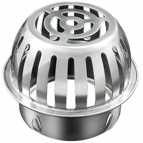 Tigrezy Filtre de Gouttière 125mm Inox, Crapaudine de Gouttière, Protection des Tuyaux contre les Feuilles, le Blocage