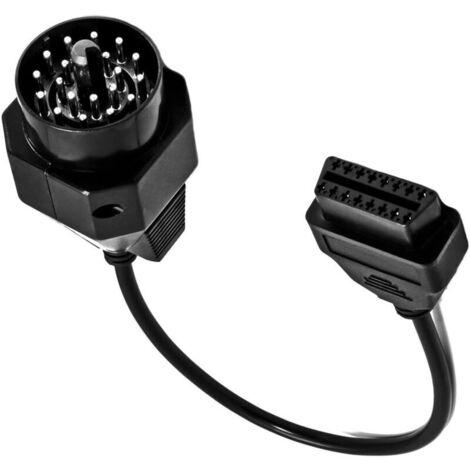 OBD OBD2 Câble adaptateur de diagnostic de connecteur 16 broches compatible pour BMW 20 broches