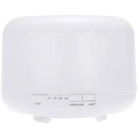Humidificateur vaporisateur d'huiles essentielles ultrasonique de qualité supérieure 500 ml, diffuseur d'huiles essentielles sans eau, arrêt automatique et lumières LED 7 couleurs (1/4)