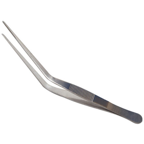 Pinces en acier inoxydable de 200 mm de long, ustensiles de cuisine professionnels pour le service des aliments (1/4)