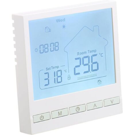 Tigrezy Thermostats intelligents Thermostat de Chauffage Thermostat d'ambiance Thermostat WiFi Thermostat pour Le Chauffage de l'eau Chauffage au Sol Compatible avec Alexa, Google 3A TOL47 (1/4)
