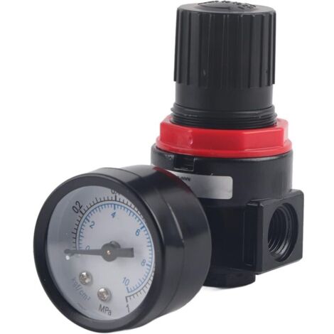 Tigrezy Vanne de Régulation de Pression d'Air avec Manomètre Compresseurs d'Air AR2000 G1/4"