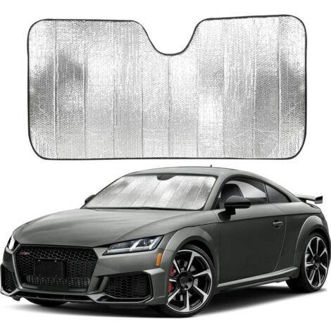 Pare-soleil accordéon pour pare-brise de voiture Protection contre les rayons UV nocifs Pare-soleil pliable pour pare-brise automobile - 140 x 70 cm (1/3)