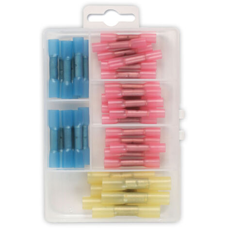 Oc-Pro – Cosses électriques isolées prolongateurs thermorétractables – Lot de 36 pièces – Sections de câbles 0.5 à 6 mm² – Étanchéité parfaite