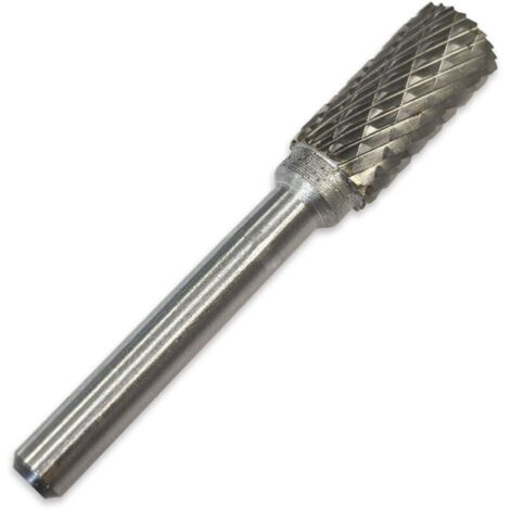 Fraise lime carbure de tungstène cylindrique 10mm – Ébavurage acier et inox – Longueur 60mm – Vitesse 20 000 tours/minute