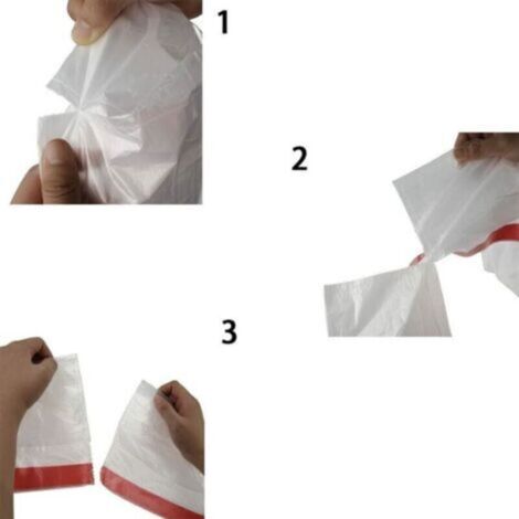Lot 4 Sacs Transparents à Cordon De Serrage – PVC 34x43 Cm, Bord Noir, Sac à Dos De Sport Voyage, Pliable Étanche