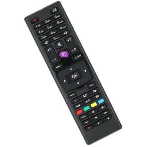 Télécommande universelle RC4875 – Remplace plusieurs marques – 2 piles AAA – Conception durable avec boutons souples – Facile à utiliser