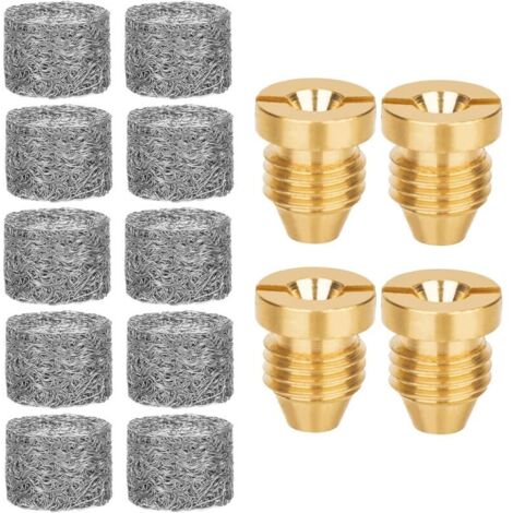Kit de canon à mousse à 14 buses, buses de 1,1 mm et 3000 PSI avec grille, buses de rechange universelles pour canon à mousse, lance à mousse et machine à neige.