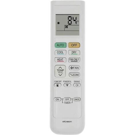 Télécommande de remplacement pour climatiseur Daikin ARC480A2 ARC480A3 ARC480A4 ARC480A5 ARC480A6 ARC480A7 ARC480A8 ARC480A9 ARC480A10 ARC4800A10 ARC4800A1 A11 ARC480A12 ARC480A13 ARC480A15 ARC480A17
