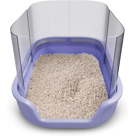 Protections anti-pipi pour bac à litière pour chat (4 pièces) Couvercle de bac à litière 15 x 11,5 pouces Protections anti-pipi et écran de confidentialité pour bac à litière ouvert - Bac non inclus (1/4)