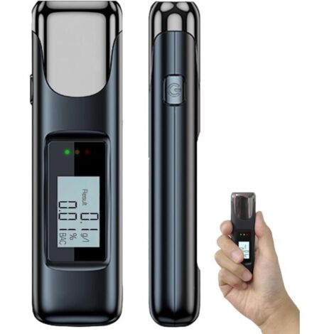 Éthylotest électronique rechargeable, avec écran LCD numérique, test d'alcoolémie précis, idéal pour les contrôles routiers, la sécurité et la prévention (1/4)