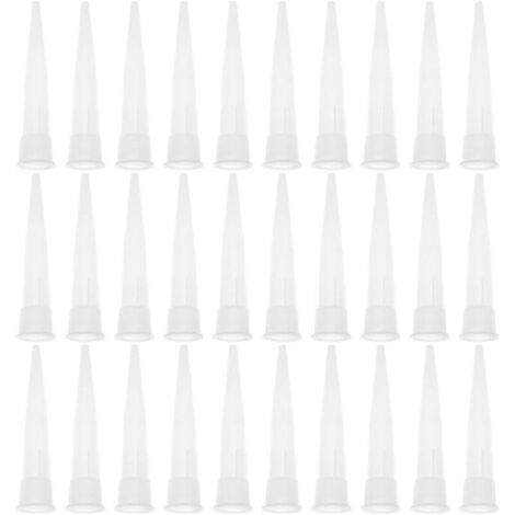 Ensemble de 30 pièces : manchon, tête de manchon, buse en silicone, buse cylindrique, buse pour pistolet à cartouche, buse adhésive (1/4)