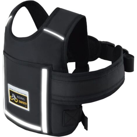 Tigrezy – Harnais de sécurité pour enfant 2-12 ans – Ceinture réglable pour moto et scooter électrique – Matériau éponge composite respirant (1/4)