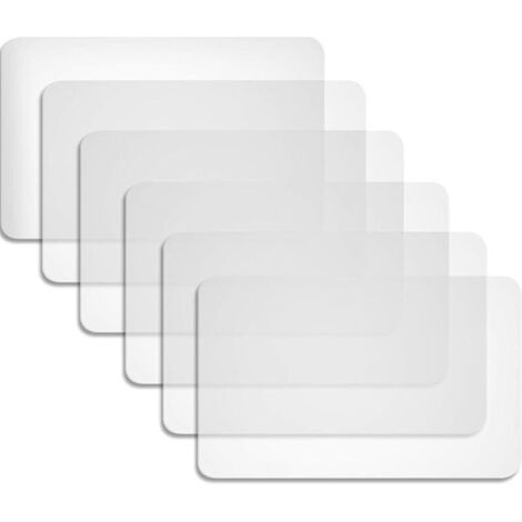 6 Pièces Sets en Plastique de Table Sets de Table Résistant à la Chaleur Sets de Table pour Table Salle à Manger Cuisine (43 x 28 cm)