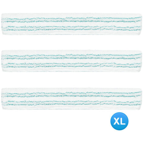 Leifheit Housse de nettoyage pour raclette-vitre Window Slider XL, Housse de rechange micro duo, Accessoire ménage lave-vitres à absorption élevée idéal pour le nettoyage des fenêtres et encadre
