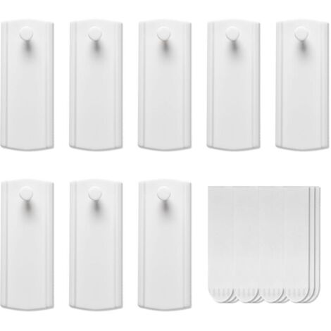 16PCS Accroche Tableau sans Percer, 16 Crochets pour Photos, Crochets Autocollants pour Cadres Photo Cintres pour Tableaux pour Accrocher des Tableaux, Cadres (Blanc)