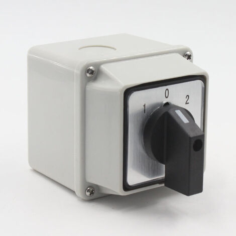 LW26 20/2 Inverseur de source universel avec boîtier de montage20 A Sélecteur universel à came rotative（6.86.87.2cm）