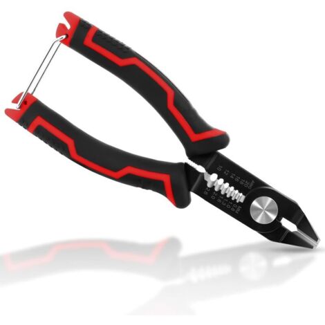 Pince coupante multifonction 3 en 1 pour électricien avec pince à dénuder, coupe-boulons pour fils AWG 10-20, pince à dénuder les câbles en cuivre et en aluminium.