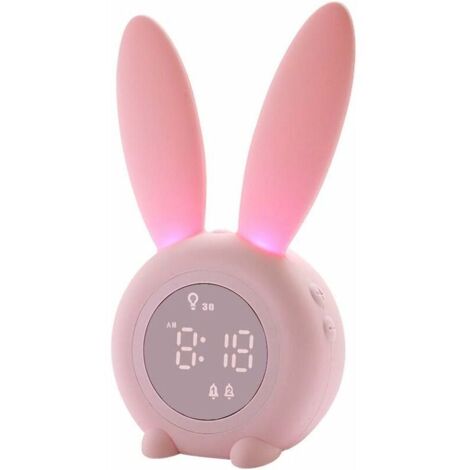 Réveil pour enfants, réveil pour enfants, Chambre pour filles et garçons, lampe de nuit pour enfants, 5 sonneries, commande tactile et charge de sieste réveil pour enfants (1/3)