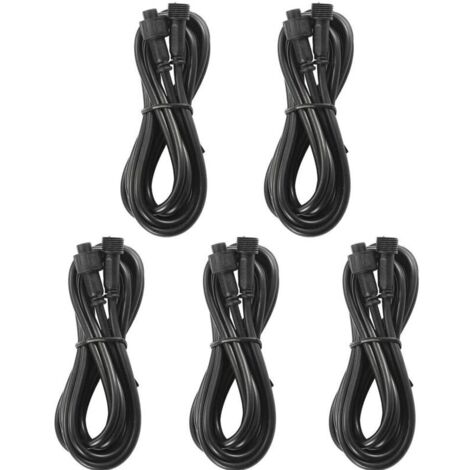 Tigrezy 10 pcs 1M 2Pin Câble d'extension IP67 résistant à l'eau pour lampes LED Couleu RGB Spot Led Eclairage extérieur Spot (1/4)