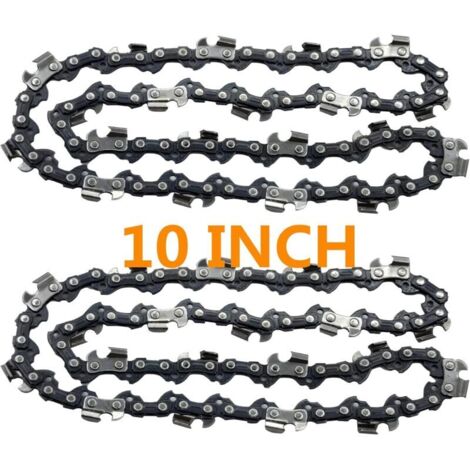Chaînes de rechange de 10 pouces compatibles avec les scies à perche Remington, Greenwork, Sunjoe, Worx et Craftsman (lot de 2)