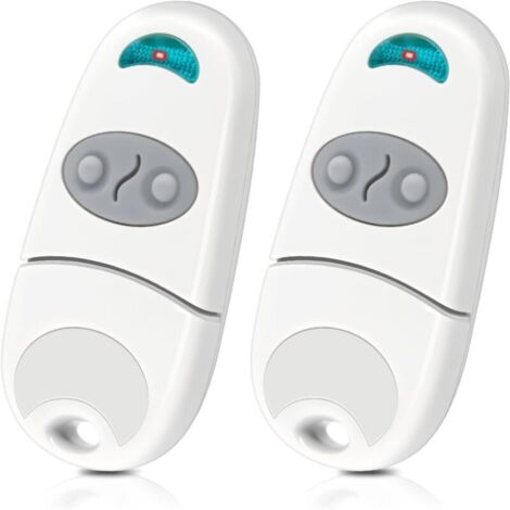 Telecommande Portail 433.92 MHz, Télécommande de Portail, 2 Boutons, Télécommande Porte de Garage, Bip Portail Remote Control Badge Portail