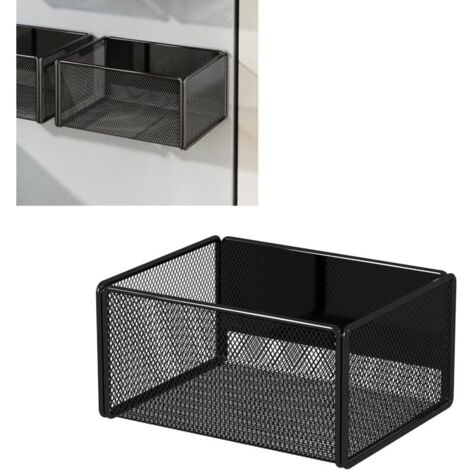Lot de 2 étagères à épices magnétiques, gain de place, sans perçage, organisateur de réfrigérateur, étagère de cuisine murale (1/4)