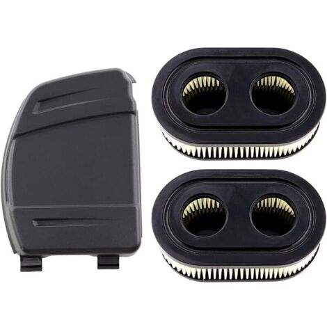 Lot de 2 filtres à air avec bouchon pour moteurs Briggs & Stratton 550E, 575EX, 575IS, 625EXI, 650EXI, 675EXI et 675IS. Remplace les références 594106, 798339, 798452, 593260, 093000ER et 09P0000ER. (1/4)