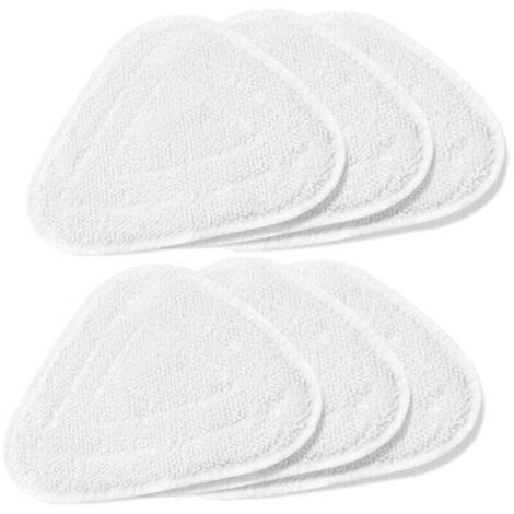 Tigrezy 6X Housses de rechange pour Vileda Steam Steam Cleaner Housse de rechange 100 Hot Spray Mop, Family Pack, Blanc (1/4)