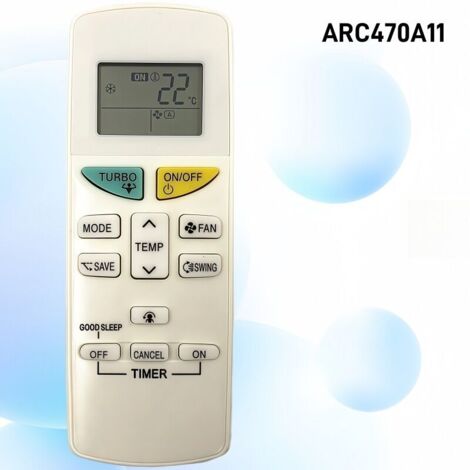 Télécommande universelle de remplacement pour climatiseur DAIKIN ARC470A11 ARC470A16 ARC469A5 ARC455A1 KTDJ002