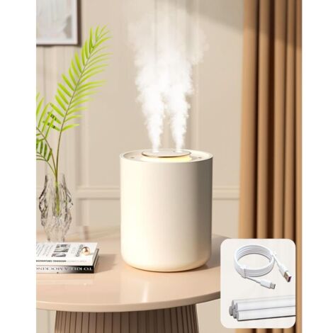 Humidificateur pour chambre de bébé avec veilleuse, humidificateur rechargeable pour plantes 1500 ml, 3 modes de brumisation, ultra silencieux (1/4)