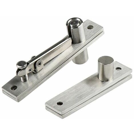 Tigrezy Charnières de porte pivotantes en acier inoxydable Charnières pivotantes robustes pour portes en bois Arbre à 360 degrés (1/4)