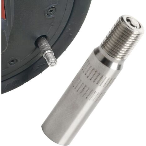 Extention de Valve de Pneu, Adaptateur de Rallonge Embout de Gonflage Trottinette Electrique en Alliage d'aluminium Rallongé de 39 MM Compatible XIAOMI M365, M365Pro Dualtron Adapté Autres Trott