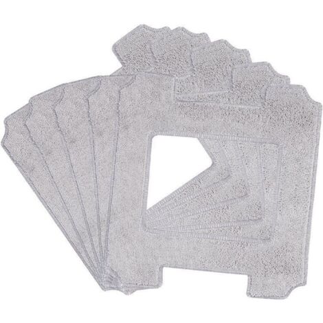 Lot de 6 tampons de nettoyage,Chiffon de nettoyage en microfibre lavable,pour robots de nettoyage de vitres Ecovacs Winbot W1 / W1 Pro / W2 / W2 Omni - Pour robot nettoyeur de vitre