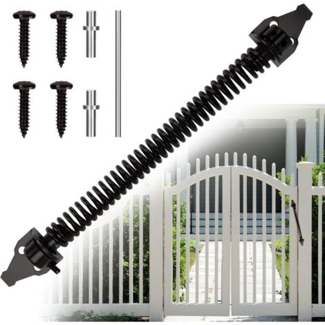 Ferme-porte automatique 14 pouces réglable antirouille ressort ferme-porte ressorts de portail pour portes de maison clôtures (1/4)