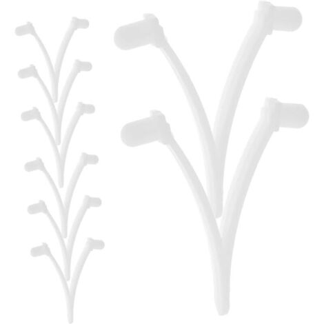 Lot de 8 outils de nettoyage de piscine, clips de fixation de piscine, clips de brosse de piscine en plastique, clips de filet de piscine, clips de poteau de piscine