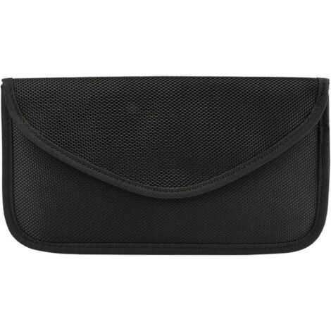 Pochette Faraday pour téléphone portable, protection anti-ondes pour clé de voiture, blocage du signal RFID/GPS/WiFi/LTE/NFC/RF (noir)
