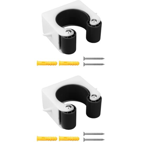 Lntyq Boucle de stationnement de vélo Clip de rangement pour porte-vélos Boucle de stationnement de vélo de montagne Support de rangement pour clip de vélo pour supports muraux de vélo bicyclette 2 PC (1/4)
