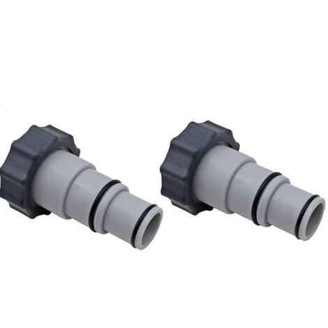 Lntyq Adaptateur pour Tuyau de Piscine- Adaptateur de Tuyau avec Filetage intérieur à Visser, pour Tuyau de Piscine Ø 32 et 38 mm (2 pièces) (1/5)