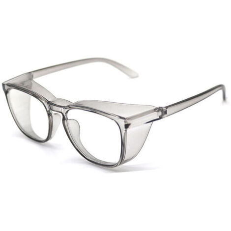 Lunettes de sécurité : lunettes de protection anti-buée et coupe-vent avec écrans latéraux, ,dessus lunettes de travail ou personnelles.