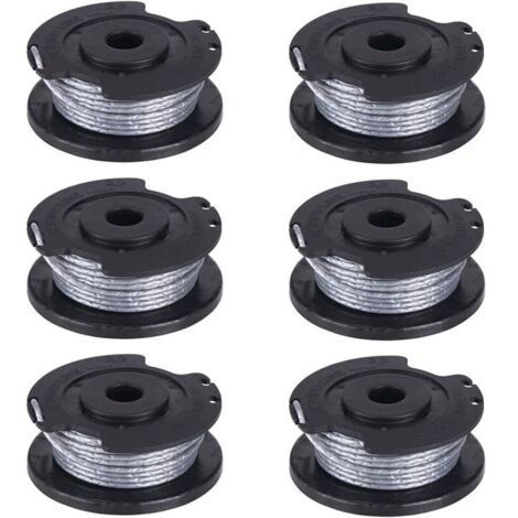 Lot de 6 bobines de fil pour débroussailleuse Bosch Art 23 26 SL 4 m x 1,65 mm (1/4)