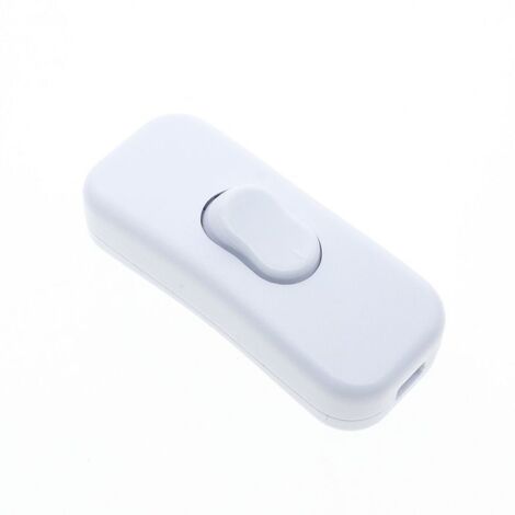 Lampe de chevet LED blanche 6A avec interrupteur central, câble avec bouton central, interrupteur pour lampe de bureau