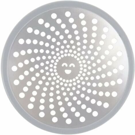 Drain Attrape Cheveux Filtre de Vidange Douche Bouchons de vidange en Acier Inoxydable de 11,3 cm Grille Douche Anti Cheveux pour Salle de Bain Cuisine Baignoire - Argent