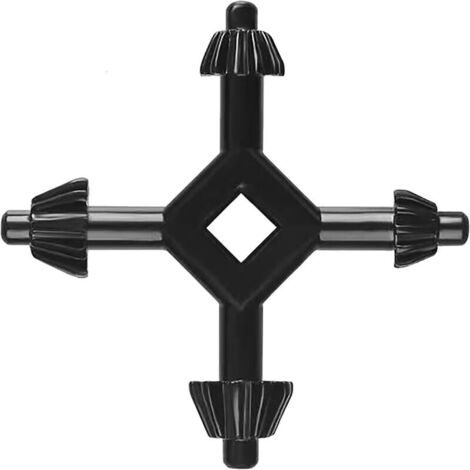 Clé de mandrin 4 en 1, tailles 1/4", 3/8", 1/2", 5/8", outil de remplacement pour perceuses électriques, perceuses à colonne et mandrins d'outils électriques (1/4)