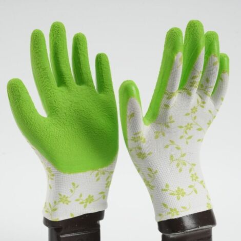 Gants de jardinage pour femmes et hommes - Gants de jardinage respirants et antidérapants, gants de travail, taille moyenne, adaptés à la plupart des personnes (1/4)