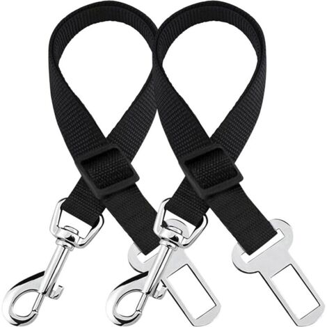 Ceinture de sécurité pour chien, réglable en nylon, compatible avec toutes les voitures, laisse de voiture pour chien, harnais de voyage pour chiens, chats et furets (1/4)