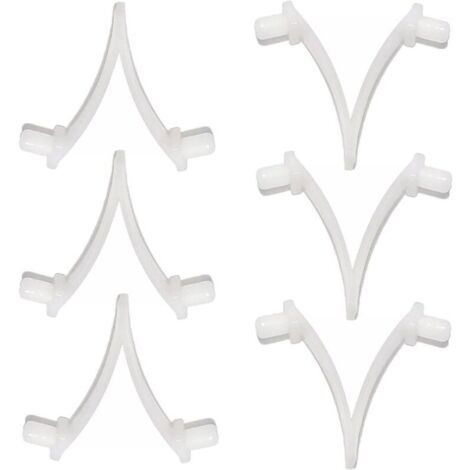 Pinces de piscine Butterfly - Lot de 6 pinces de fixation pour brosse de piscine, écumoire, aspirateur, mini-aspirateur à jet et perche télescopique (1/4)