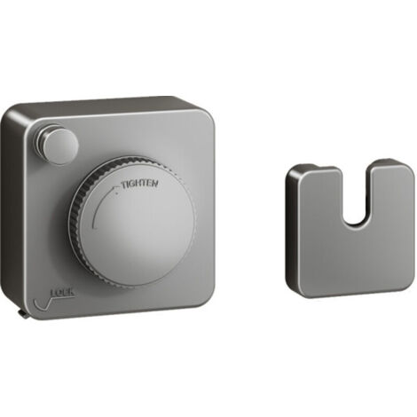 Étendoir à linge rétractable pour intérieur et extérieur, fixation murale en acier inoxydable, 4,8 m (carré, gris)