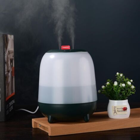 Humidificateur à double brume, capacité de 1,5 L, arrêt automatique, veilleuse, fonctionnement silencieux pour chambre, bébé, bureau (1/3)