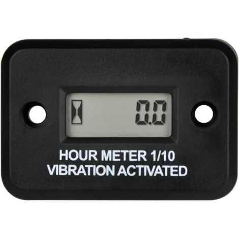 Compteur horaire de vibrations sans fil avec rappel d'entretien pour moteurs, générateurs, tondeuses à gazon, motos, quads, etc.